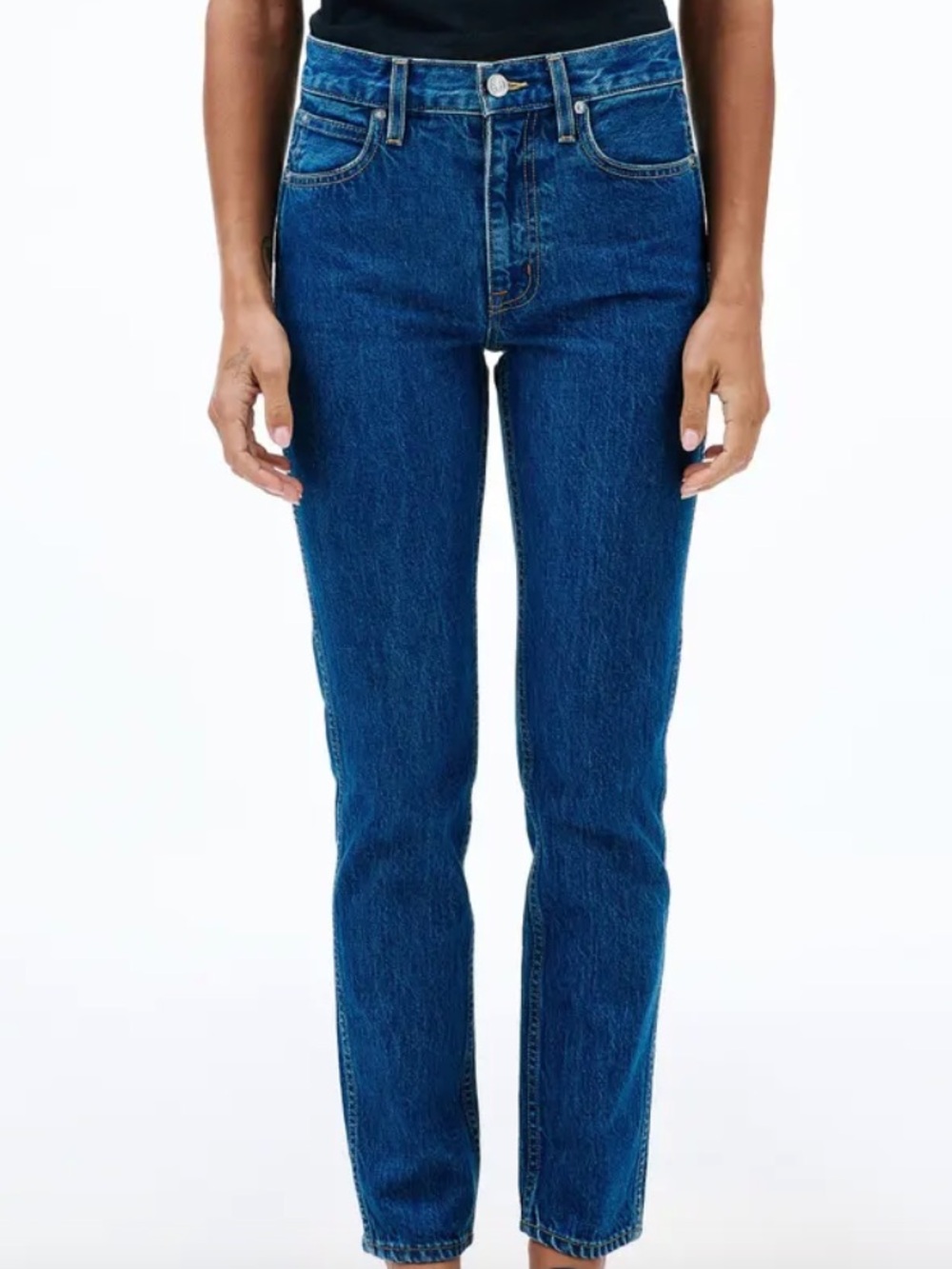 SLVRLAKE Virginia slim 25 jeans in Claremont 100% cotton denim